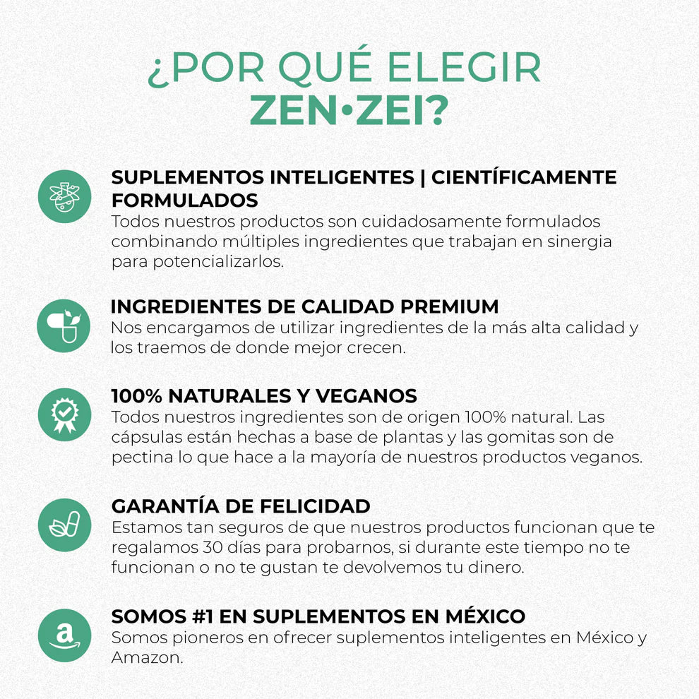 ZEN•ZEI Fiber Pro | Gummies de Fibra y Probióticos para el Bienestar Digestivo