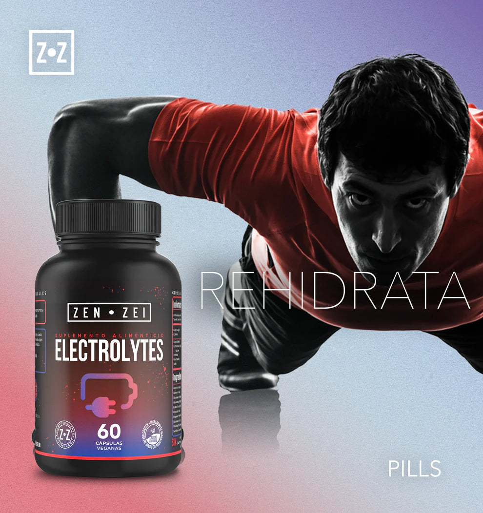 ZEN•ZEI Advanced Electrolytes | Electrolitos Avanzados para Hidratación y Rendimiento (30 / 60 cápsulas)