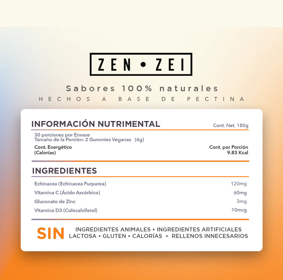 ZEN•ZEI Immune Support | Gummies para el Bienestar del Sistema Inmunológico